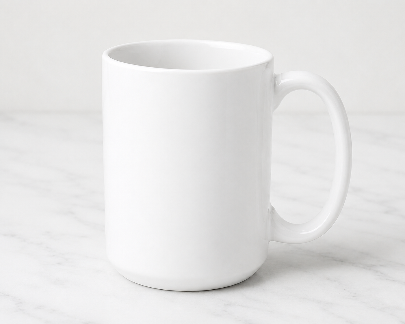 15oz White Coffee Mug